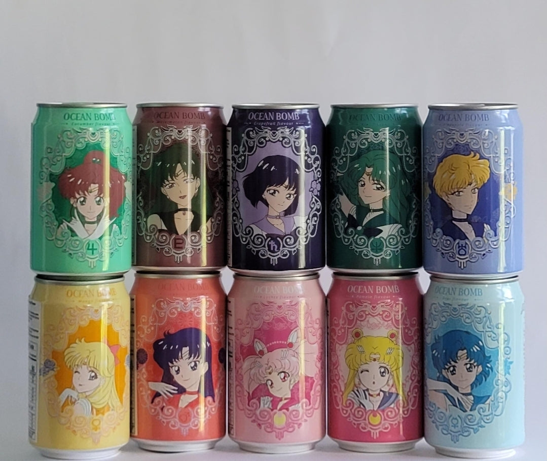 Sailor Moon Soda ~ Complete Set ( for 10 cans)