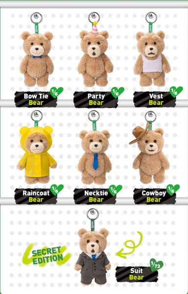 POPMART - Ted2 Teddy Bear Action Plush Pendant