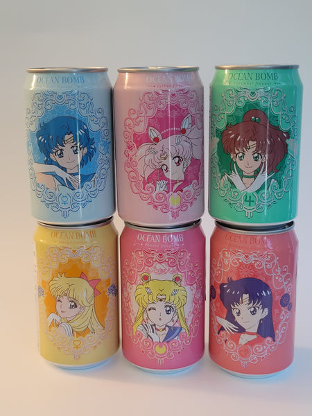 Sailor Moon Soda ~ Complete Set ( for 8 cans)