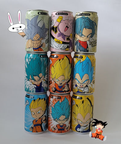 Dragon Ball Soda ~ Complete Set ( for 9 cans)