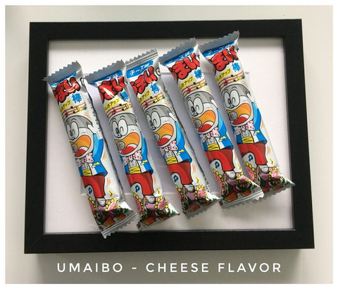 Japanese Umaibo Mentaiko / Cheese / Tonkatsu / Nori (Seaweed) / Sugar Rusk (Crispy Sweet Toast) Snack Stick Set Corn Puff - 15 pcs