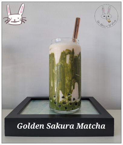 LaLune Bubble Tea Spring Series - Golden Sakura Matcha